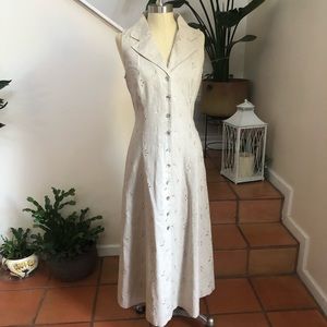 Dress Barn |  Tan Midi Dress